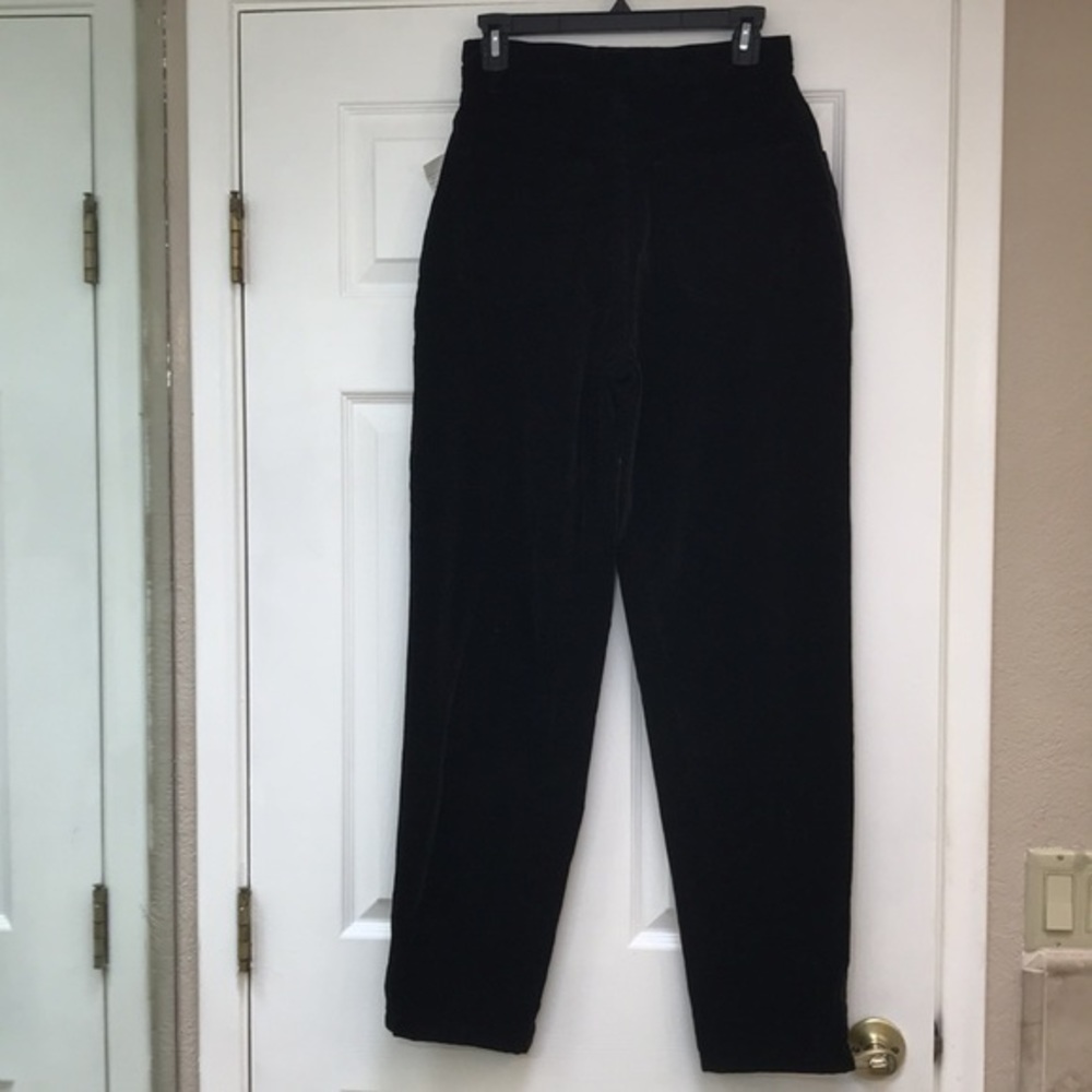 Merona Black Crushed Velvet Pants-Size 8  NWT - Picture 2 of 3